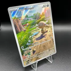 Pokemon Paldean Wooper 102/094 Phantasmal Flames Illustration Rare Holo TCG Card - Image 2
