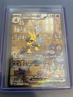 Pokemon TCG Alakazam EX 151 Holo Card Scarlet & Violet 201/165 - Image 1