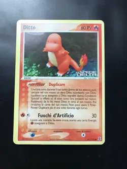Ditto Charmander Ex Specie Delta 61/113 Pokemon card Stamped Logo No Charizard - Image 5