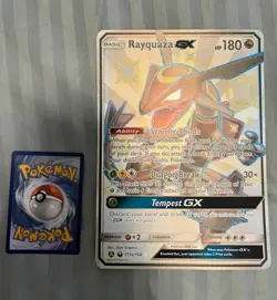 Raquaza Gx 177a/168 Hidden Fates Full Art Jumbo Promo Pokemon Card - Image 1