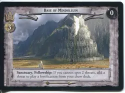 Lord Of The Rings CCG Card MD 10.U117 Base Of Mindolluin - Image 1