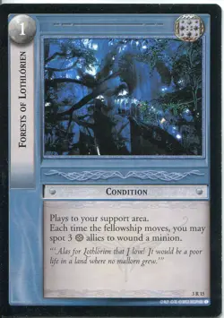 Lord Of The Rings CCG Card RotEL 3.R15 Forests Of Lothlorien - Image 1