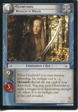 Lord Of The Rings CCG TCG Promo Card 0P50 Glorfindel Revealed In Wrath - Image 1