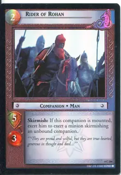 Lord Of The Rings CCG Foil Card TTT 4.C286 Rider Of Rohan - Image 1