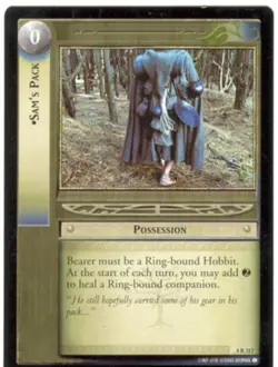 Lord Of The Rings CCG Card TTT 4.R317 Sam's Pack - Image 1