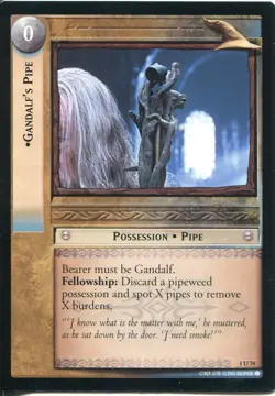 Lord Of The Rings CCG FotR Card 1.U74 Gandalfs Pipe - Image 1