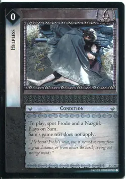 Lord Of The Rings CCG Card MoM 2.U76 Helpless - Image 1