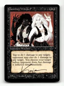 Cuombajj Witches Arabian Nights Signed by Kaja Foglio MTG - Image 1