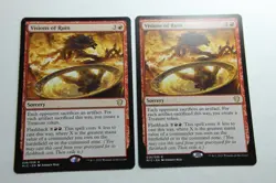 MTG Visions of Ruin x2- -Midnight Hunt Commander-Lightly Played - Image 1