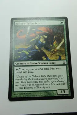 MTG Sakura-Tribe Scout x1- -Saviors of Kamigawa-Mod/Hvy Play - Image 1