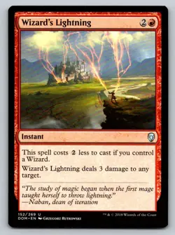 Wizard's Lightning Dominaria Regular - Image 1