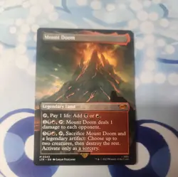 MTG: Mount Doom (Tales Of Middle Earth)(Mythic Rare)(Borderless) - Image 1
