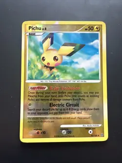 Pichu 45/100 Stormfront Reverse Holo Pokemon Diamond And Pearl MP - Image 1
