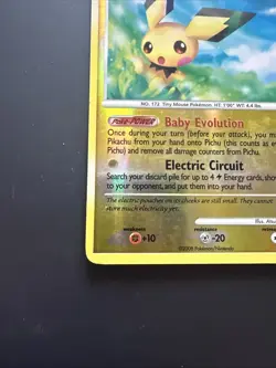 Pichu 45/100 Stormfront Reverse Holo Pokemon Diamond And Pearl MP - Image 3