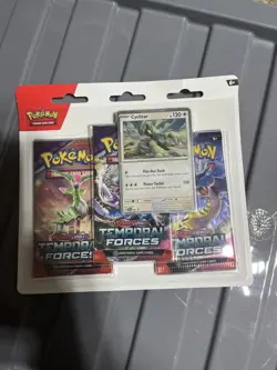 Pokemon TCG Temporal Forces Cyclizar Triple Blister New & Sealed - Image 1