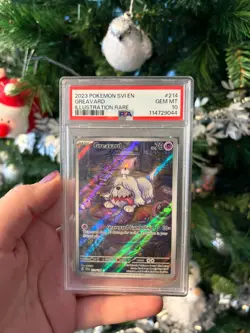 Greavard 214/198 PSA 10 Pokemon Scarlet & Violet Base 2023 Illustration Rare - Image 2