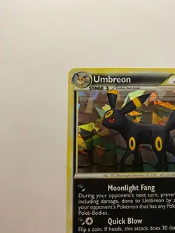 Umbreon 10/90 HGSS Undaunted Cracked Ice Holo Rare Promo Pokemon LP - Image 5