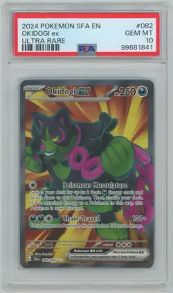 2024 Pokemon SFA EN Okidogi ex #082 - Ultra Rare - PSA 10 GEM MT - Image 1