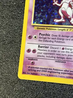 Mewtwo 10/102 Pokemon TCG 1999 Base Set Holo Unlimited Rare - Image 3