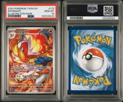 2024 POKEMON TWM EN-TWILIGHT MASQUERADE ILLUSTRATION RARE #173 INFERNAPE PSA 10 - Image 3