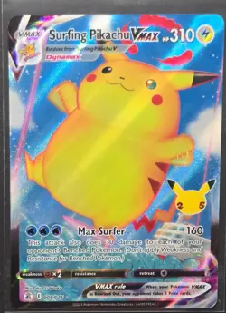 Surfing Pikachu Vmax 009/025 Celebrations Pokemon 2021 - Image 1