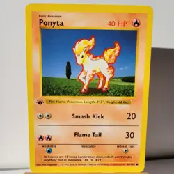 Ponyta 60/102 1st Edition Shadowless - Pokemon Base Set Vintage - NM - Image 1