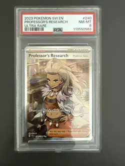 Professor's Research 240/198 Sv01: S&V Base Set Holo Pokemon TCG - PSA 8 NM-MT - Image 1