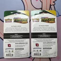Pokemon TCG Evolving Skies Premium Checklane Blister Pack Emboar & Luxray SEALED - Image 2