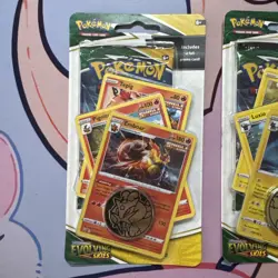 Pokemon TCG Evolving Skies Premium Checklane Blister Pack Emboar & Luxray SEALED - Image 3