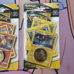 Pokemon TCG Evolving Skies Premium Checklane Blister Pack Emboar & Luxray SEALED - Image 4