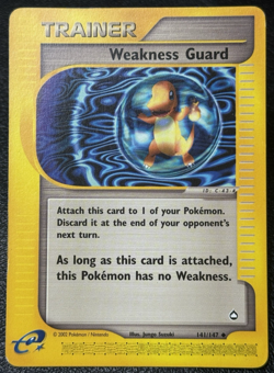 Weakness Guard 141/147 (Bubble Charmander) - Vintage Pokemon TCG: Aquapolis - MP - Image 1