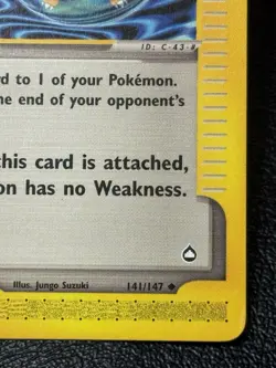 Weakness Guard 141/147 (Bubble Charmander) - Vintage Pokemon TCG: Aquapolis - MP - Image 4