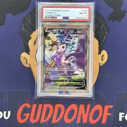 PSA 8 NEAR MINT 2021 Pokemon Fusion Strike MEW V #251 Full Art - Image 1
