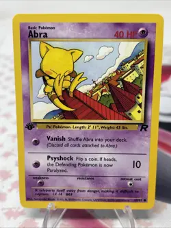 Abra Team Rocket 1st Edition 49/82 Pokemon LP - Image 1