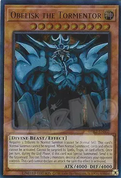 Yugioh - Egyptian God Cards Obelisk Slifer Ra - Limited Ultra Rare - Free Holo - Image 3