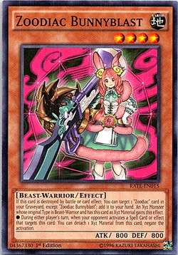 Zoodiac Bunnyblast RATE-EN015 Yu-Gi-Oh! Card Light Play 1st Edition - Image 1