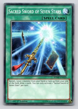Sacred Sword of Seven Stars - SDMP-EN029 - Common - 1st Edition Yugioh - Image 1