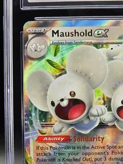 CGC 10 Maushold EX Holo SV04 155/182 Paradox Rift Pokemon Card English Graded - Image 3