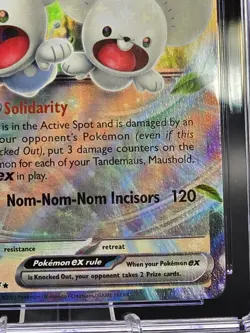 CGC 10 Maushold EX Holo SV04 155/182 Paradox Rift Pokemon Card English Graded - Image 5