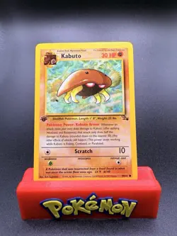 Kabuto 1st Edition Fossil Set Pokemon WOTC TCG Card #50/62 NM/MINT - Image 1