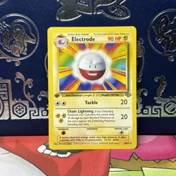 Electrode 18/64 1st Edition Misprint Error Jungle Pokemon Card NM - Image 1