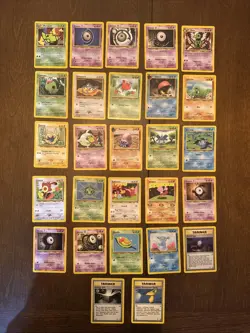 Neo Discovery Pokemon lot 27 cards No doubles non Holos Commons Uncommons - Image 1