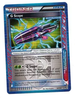 Pokemon Card: G-Scope 93/101 B&W Plasma Blast Ace Spec Trainer Ultra Rare! NM - Image 1