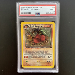 DARK DUGTRIO 6/82 | PSA 9 | Team Rocket WOTC Holo Graded Pokemon Card - Image 1