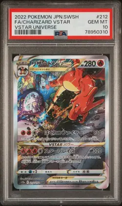 CHARIZARD 212/172 | PSA 10 | VSTAR Universe SAR Japanese Graded Pokemon Card - Image 1