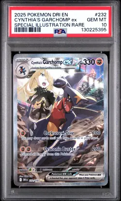 PSA 10 CYNTHIA'S GARCHOMP ex 232/182 | Destined Rivals Graded Pokemon Card - Image 1