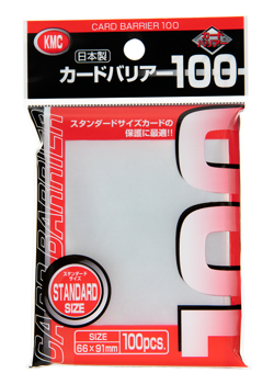 KMC CARD BARRIER 100 TCG Standard Size 100 Card Sleeves x 3 packs - Image 2