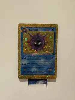 Cloyster HOLO Prism Fossil Vending Golden Sticker Rare Pokemon Card Vintage 90's - Image 1