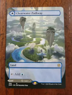 Clearwater Pathway BORDERLESS x1 Zendikar Rising MTG Magic Near Mint NM English - Image 1