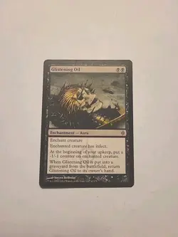 Glistening Oil [New Phyrexia] Magic The Gathering LP MTG - Image 1